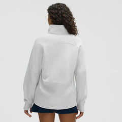 NHL Heathered Core Ultra Light Grey|Heathered Core Ultra Light Grey Tampa Bay Lightning lululemon Women's Long Scuba Oversized Half-Zip Funnel Neck