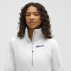 NHL Heathered Core Ultra Light Grey|Heathered Core Ultra Light Grey Tampa Bay Lightning lululemon Women's Long Scuba Oversized Half-Zip Funnel Neck