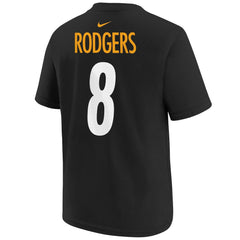 Aaron Rodgers Youth Player Name & Number T-Shirt - Pittsburgh Steelers