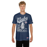 MLB Chicago Cubs New Era Oversized Throwback Distressed T-Shirt