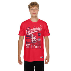 MLB St. Louis Cardinals New Era Oversized Throwback Distressed T-Shirt