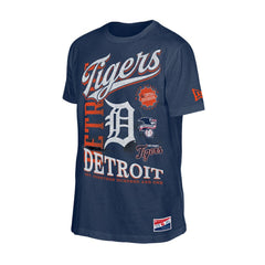 MLB Detroit Tigers New Era Oversized Throwback Distressed T-Shirt