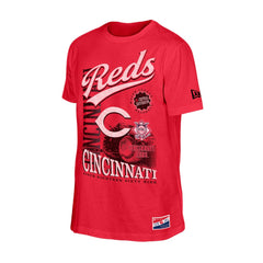 MLB Cincinnati Reds New Era Oversized Throwback Distressed T-Shirt