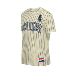 MLB Chicago Cubs New Era Throwback Meshback Pinstripe T-Shirt