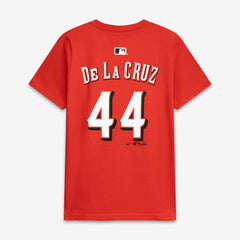 MLB Elly De La Cruz Cincinnati Reds Nike Youth Name & Number T-Shirt