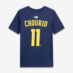 MLB Jackson Chourio Milwaukee Brewers Nike Youth Name & Number T-Shirt