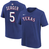 MLB Corey Seager Texas Rangers Nike Youth Name & Number T-Shirt