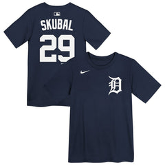 MLB Tarik Skubal Detroit Tigers Preschool Name & Number T-Shirt