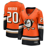 NHL Orange Chris Kreider Anaheim Ducks Fanatics Women's Home Breakaway Player Jersey