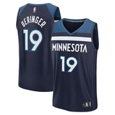 NBA Joan Beringer Minnesota Timberwolves 2025 NBA Draft First Round Pick Fast Break Replica Jersey