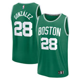 NBA Hugo Gonzalez Boston Celtics 2025 NBA Draft First Round Pick Fast Break Replica Jersey