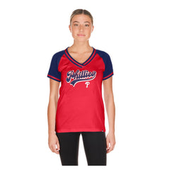 MLB Philadelphia Phillies New Era Women's Gameday V-Neck T-Shirt