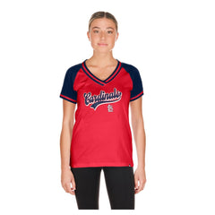 MLB St. Louis Cardinals New Era Women's Gameday V-Neck T-Shirt