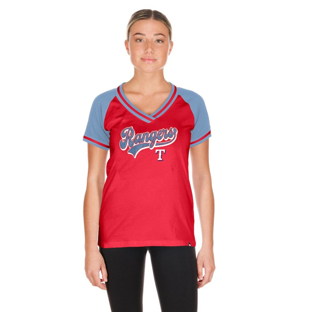 MLB Texas Rangers New Era Women's Gameday V-Neck T-Shirt