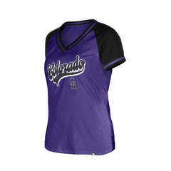 MLB Colorado Rockies New Era Women's Gameday V-Neck T-Shirt