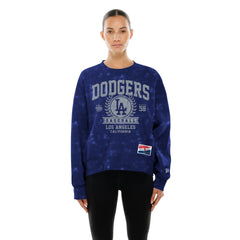 MLB Los Angeles Dodgers New Era Women's Throwback Oversized Boxy Sweatshirt