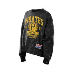 MLB Pittsburgh Pirates New Era Women's Throwback Oversized Boxy Sweatshirt