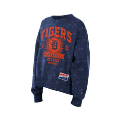 MLB Detroit Tigers New Era Women's Throwback Oversized Boxy Sweatshirt
