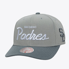 MLB San Diego Padres Mitchell & Ness Cooperstown Thunderstorm Head Coach Pro-Crown Adjustable Hat