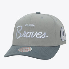 MLB Atlanta Braves Mitchell & Ness Cooperstown Thunderstorm Head Coach Pro-Crown Adjustable Hat