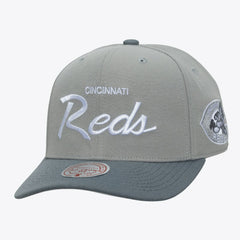 MLB Cincinnati Reds Mitchell & Ness Cooperstown Thunderstorm Head Coach Pro-Crown Adjustable Hat
