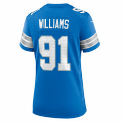 Tyleik Williams Women's Team Game Jersey - Detroit Lions
