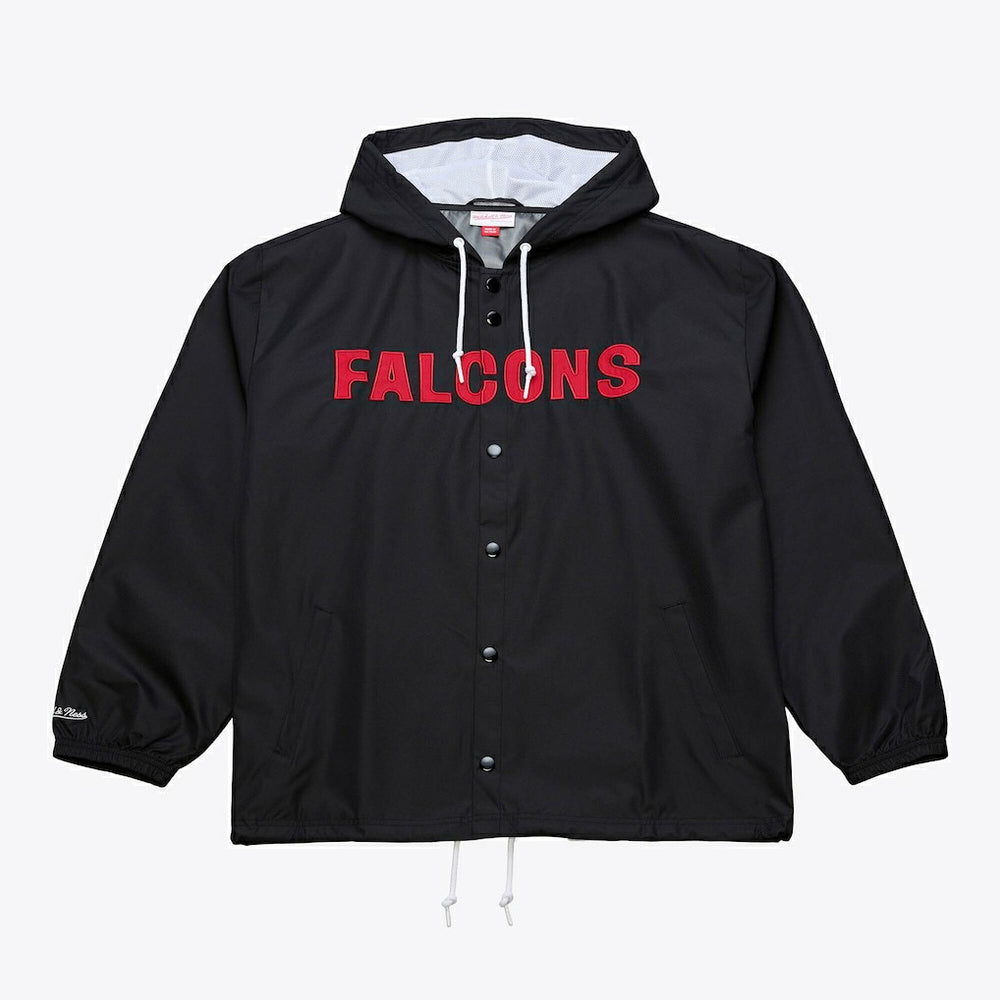 Coaches Full-Snap Hooded Windbreaker Jacket - Atlanta Falcons