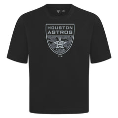 MLB Houston Astros Levelwear Oversized Luxe Signature Knit Buckler T-Shirt