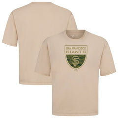 MLB San Francisco Giants Levelwear Oversized Luxe Signature Knit Buckler T-Shirt