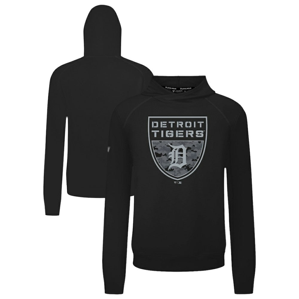 MLB Detroit Tigers Levelwear Mandate Buckler Tri-Blend Pullover Hoodie