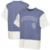 MLB Milwaukee Brewers Outerstuff Youth Ultimate Pastels Premium Double Run T-Shirt