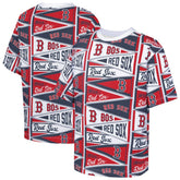 MLB Boston Red Sox Outerstuff Youth All-Over Pennant T-Shirt