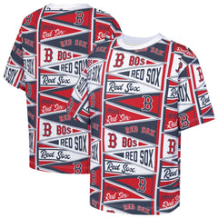 MLB Boston Red Sox Outerstuff Youth All-Over Pennant T-Shirt