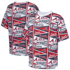 MLB Atlanta Braves Outerstuff Youth All-Over Pennant T-Shirt