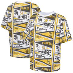 MLB San Diego Padres Outerstuff Youth All-Over Pennant T-Shirt