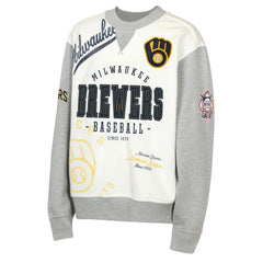 MLB Milwaukee Brewers Outerstuff Youth Big League Power Hit Fleece Sweatshirt