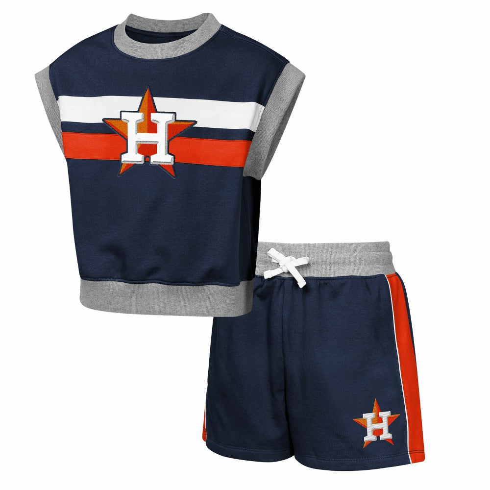 MLB Houston Astros Outerstuff Youth Big League Short Stop T-Shirt & Shorts Set