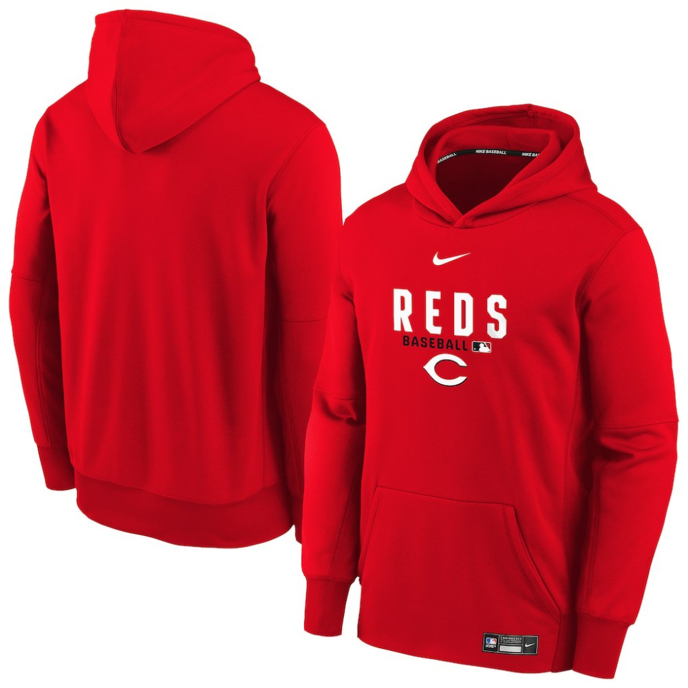 MLB Cincinnati Reds Nike Youth Authentic Collection Therma-FIT Hoodie