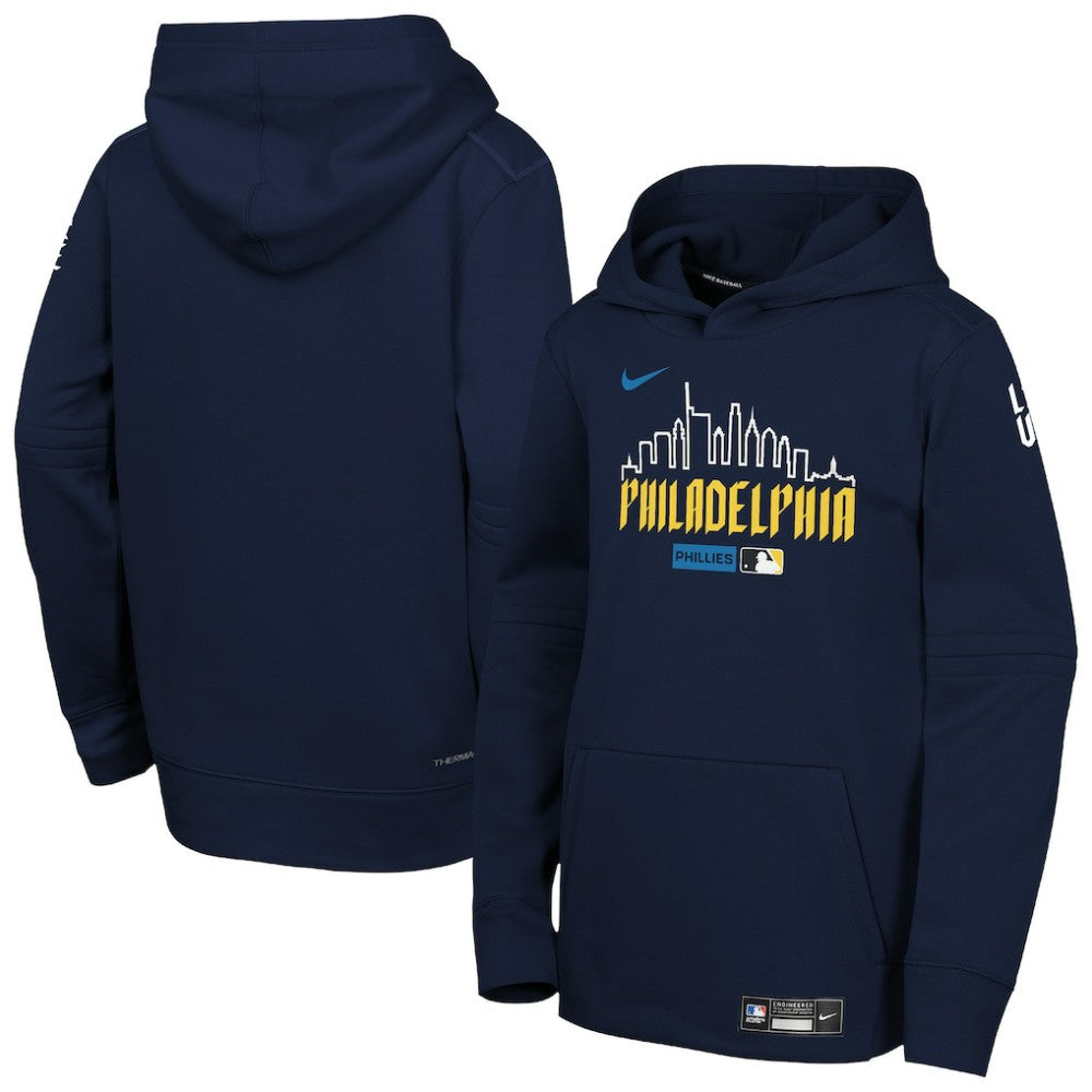 MLB Philadelphia Phillies Nike Youth Authentic Collection City Connect Therma-FIT Hoodie