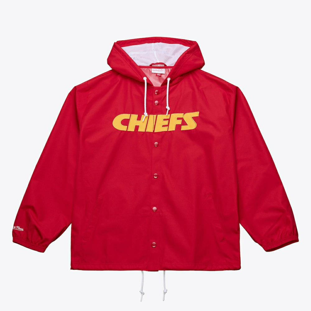 Coaches Full-Snap Hooded Windbreaker Jacket - Kansas City Chiefs