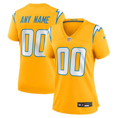 Women's Alternate Charger Power Game Custom Jersey - Los Angeles Chargers