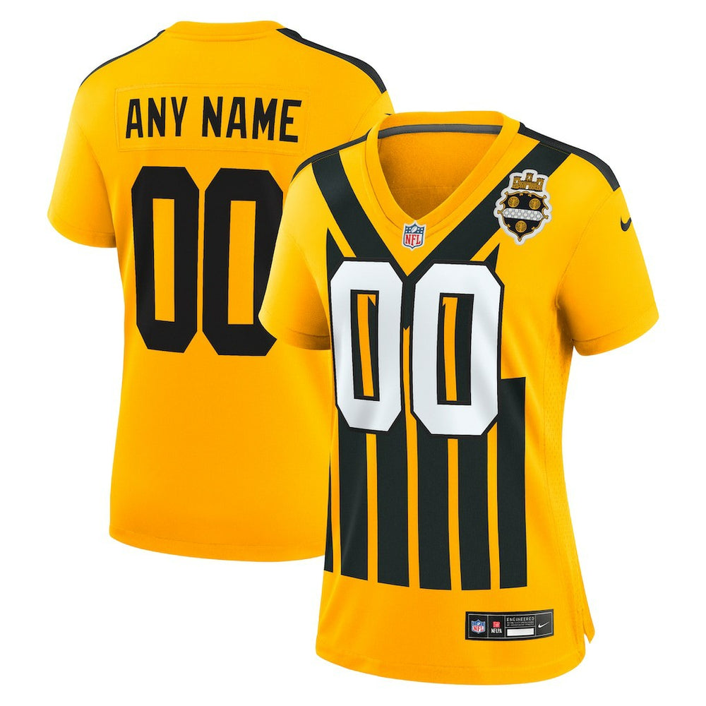 Women's Alternate 1933 Throwback Game Custom Jersey - Pittsburgh Steelers
