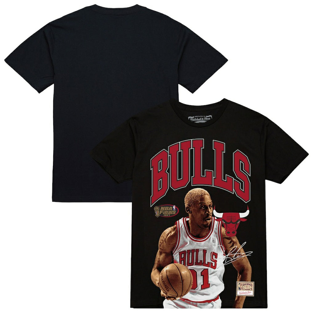 NBA Dennis Rodman Chicago Bulls Hardwood Classics Player Arch T-Shirt sale