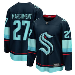 NHL Deep Sea Blue Mason Marchment Seattle Kraken Fanatics Home Breakaway Jersey
