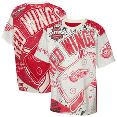 NHL Cream Detroit Red Wings Outerstuff Youth Top Player T-Shirt