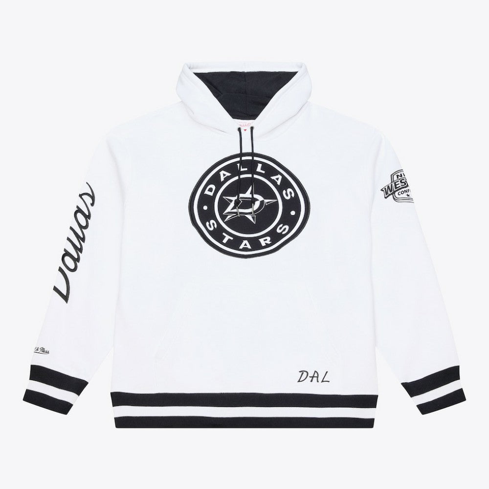 NHL White Dallas Stars Mitchell & Ness Arctic Fleece Hoodie