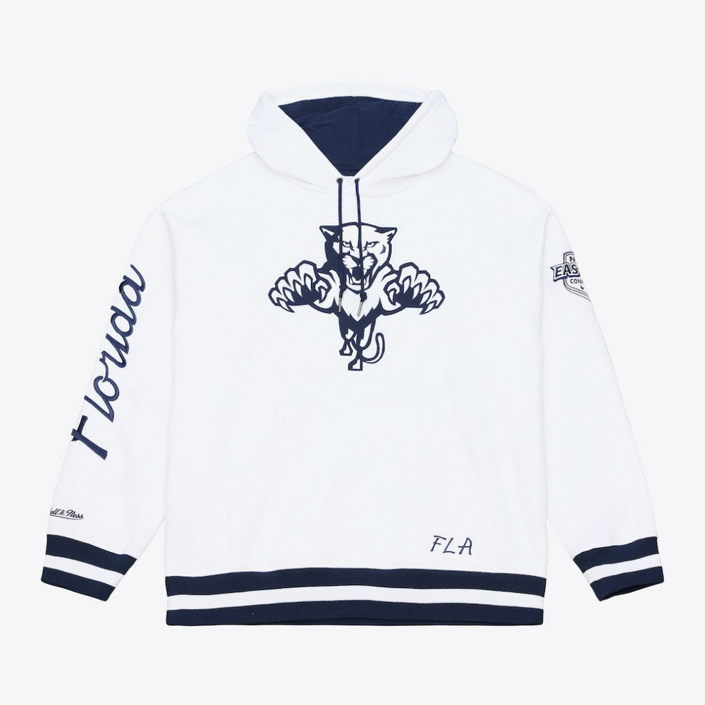 NHL White Florida Panthers Mitchell & Ness Arctic Fleece Hoodie