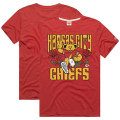 Homage NFL x Grateful Dead Tri-Blend T-Shirt - Kansas City Chiefs