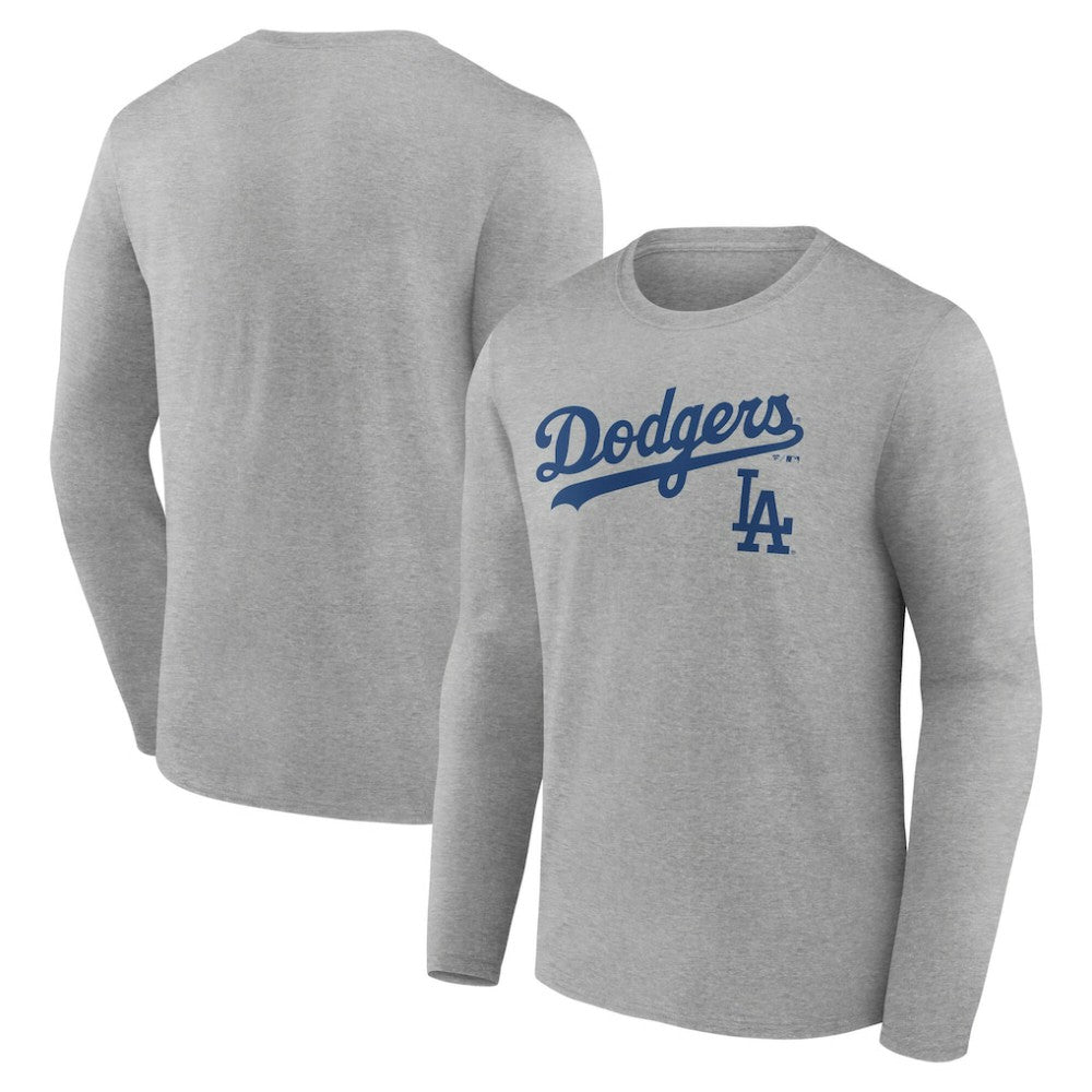 MLB Los Angeles Dodgers Team Lockup Long Sleeve T-Shirt