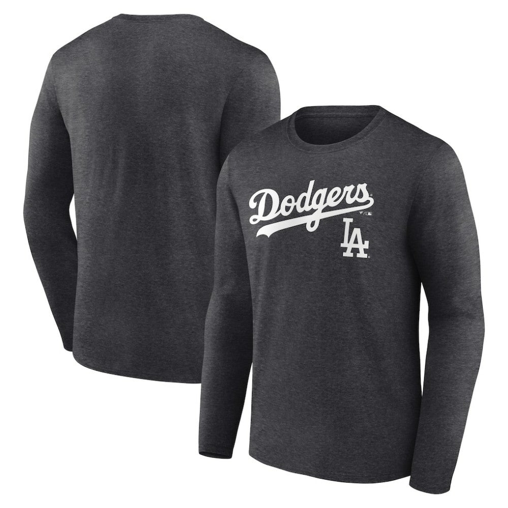 MLB Los Angeles Dodgers Team Lockup Long Sleeve T-Shirt